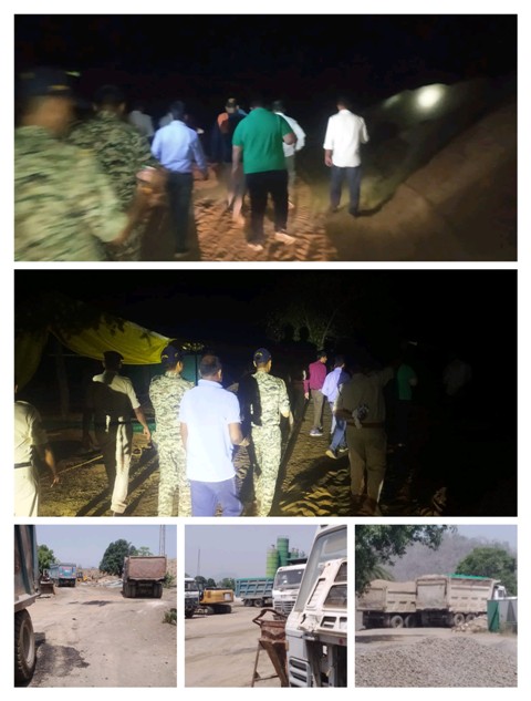 Big Action On Sand Mafia : कलेक्टर-एसपी की फिर रात में छापामार कार्रवाई, रेत माफिया में हड़कंप