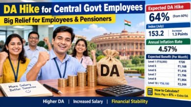 central government da: केंद्रीय कर्मचारियों के लिए खुशखबरी: त्योहारों पर मिल सकता है बढ़ा हुआ महंगाई भत्ता, देखें पूरा गणित